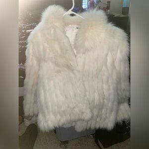 Women's White Fox Fur Jacket